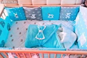 Бортики в кроватку для новорожденных: как выбрать лучший, разновидности, наполнитель