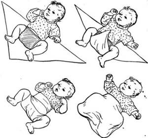 Пеленание новорожденного: алгоритм действий, виды, техники и способы пошагово