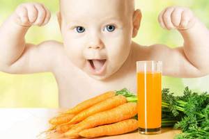 Морковный сок для грудничка, с какого возраста можно ребенку